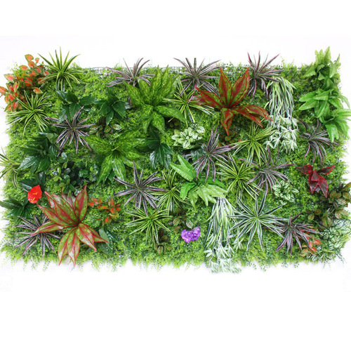 Cross-border green plant wall simulated plant lawn plastic artificial fake grass turf living room balcony green background flower wall entrance