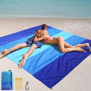 Cross-border outdoor Oxford cloth five-color picnic mat waterproof polyester cloth moisture-proof beach mat foldable floor mat
