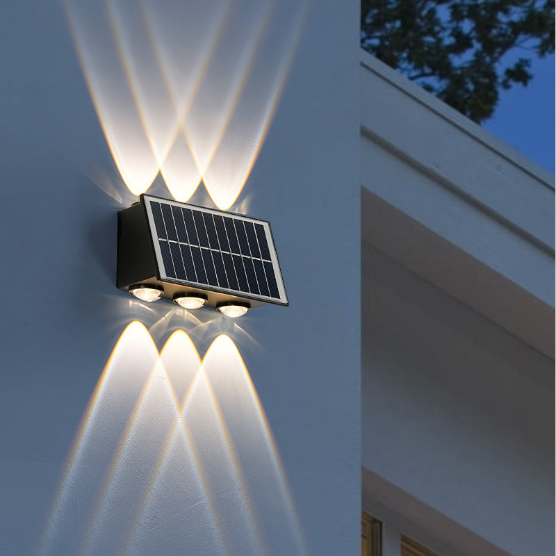 Lámpara Solar de Pared Popular Transfronteriza, Impermeable, LED para Exteriores, Iluminación de Patio, Ahorro de Energía