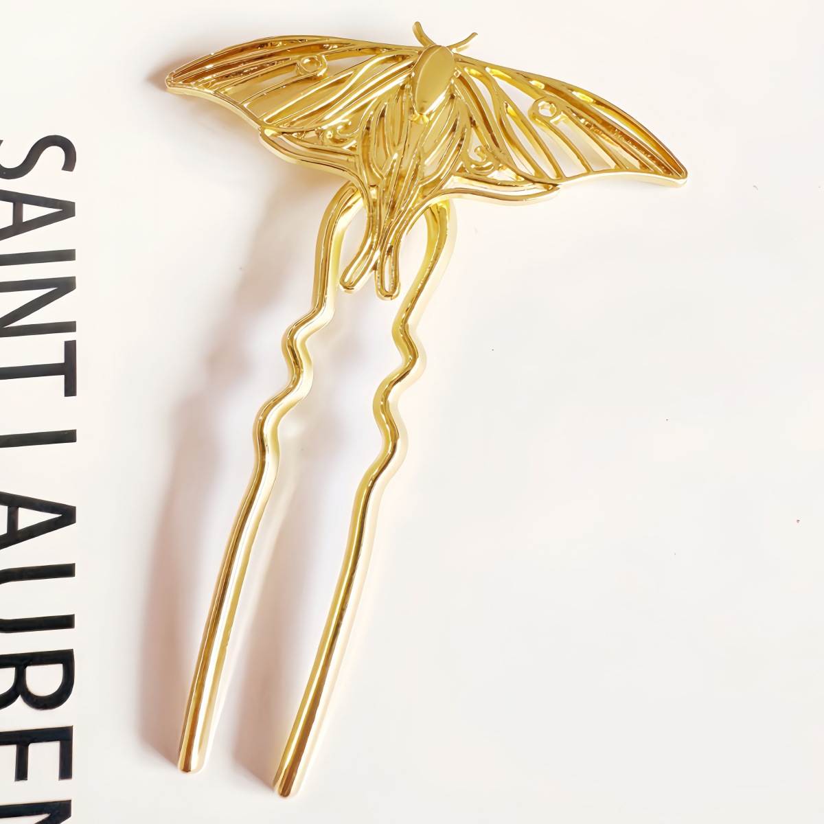 Horquilla de cabello de doble inserción en forma de U, horquilla de cabello simple, horquilla de cabello de mariposa metálica moderna, horquilla de cabello de bola, horquilla de cabello para mujeres