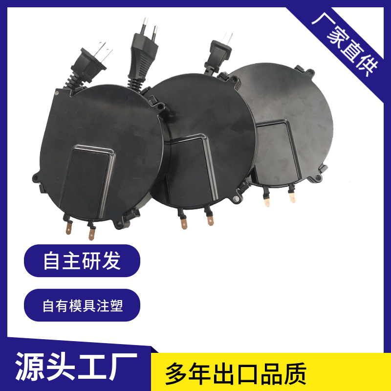 0.75平欧规2芯伸缩线盘卷线盘1.8米电源线卷线装置DYH-1807电缆盘