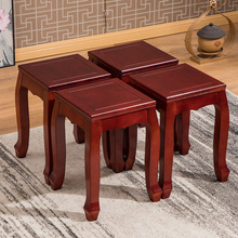大方凳实木家用全实木欧式餐椅高现代中式桌凳子板凳