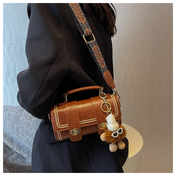 Borsa a tracolla piccola da donna 2024, nuova moda, versatile, portatile, con cilindro Boston, ad alto senso_voghion.com