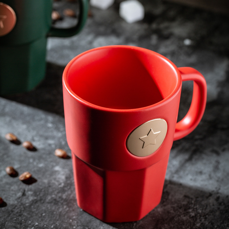 Tazas de bronce Starbucks tazas de cerámica tazas de café tazas de bronce tazas de agua bolsas de regalo logotipo