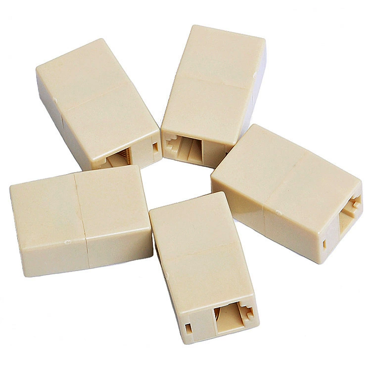 RJ45 сетевой разъем 8P8C, сетевой кристаллический разъем для соединения компьютерной сети extend прямой разъем