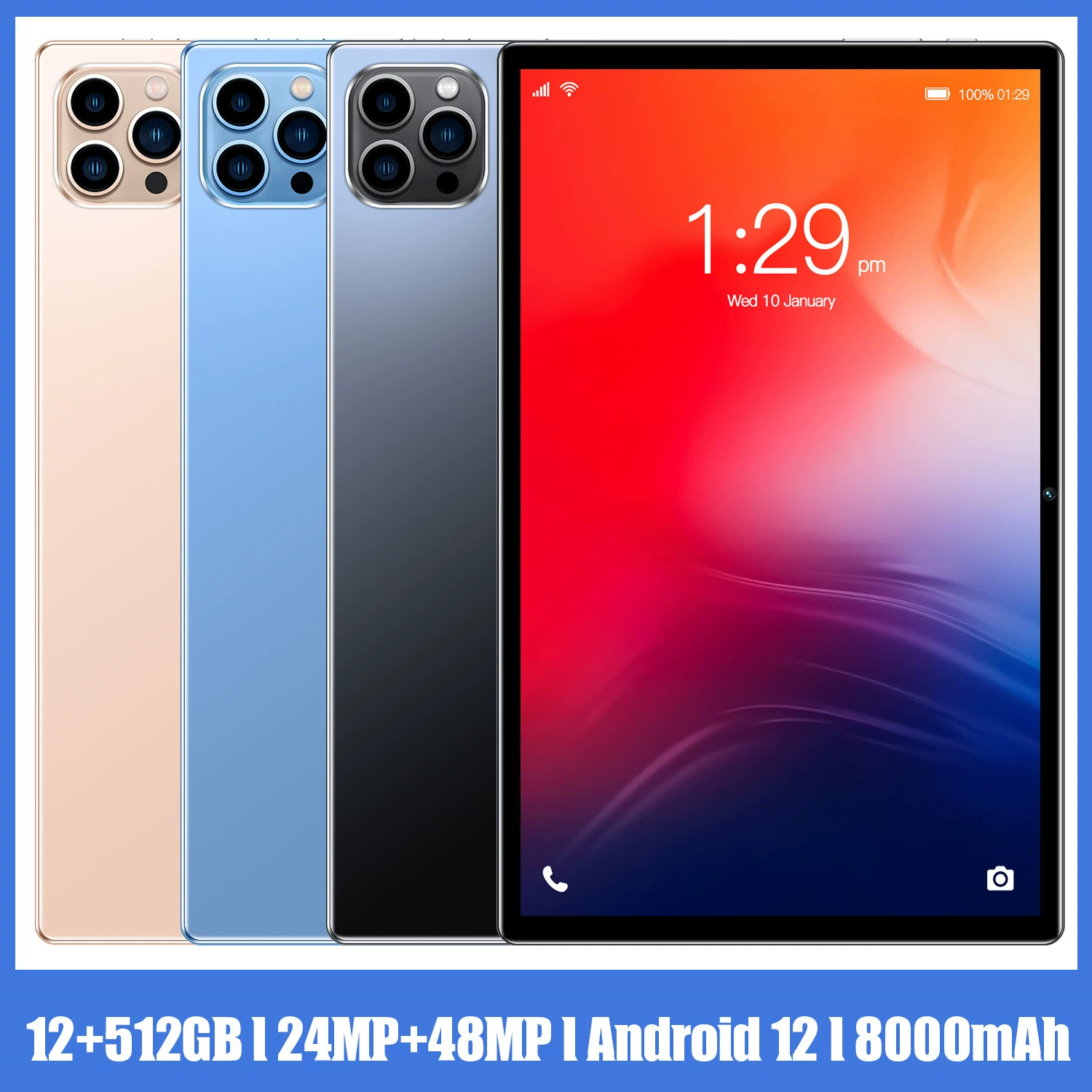 Новый кросс-борт планшетный компьютер V62 10.1 дюймов большой экран 12+512 ГБ интеллектуальный источник головной производитель выпустил (взрывная модель)