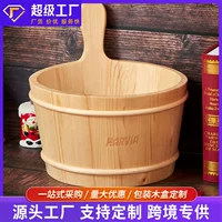 Изготовленные на заказ Твердые деревянные бочки бытовые ведра кухня ведро для хранения продуктов питания fsc сертифицированные производители деревянной упаковки оптом