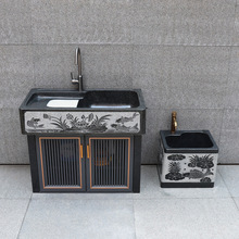 ����ʯϴ�³�ͥԺˮ��̨��һ�w�����ʯ������ϴ�˲ۑ���ʯ�^ˮ��