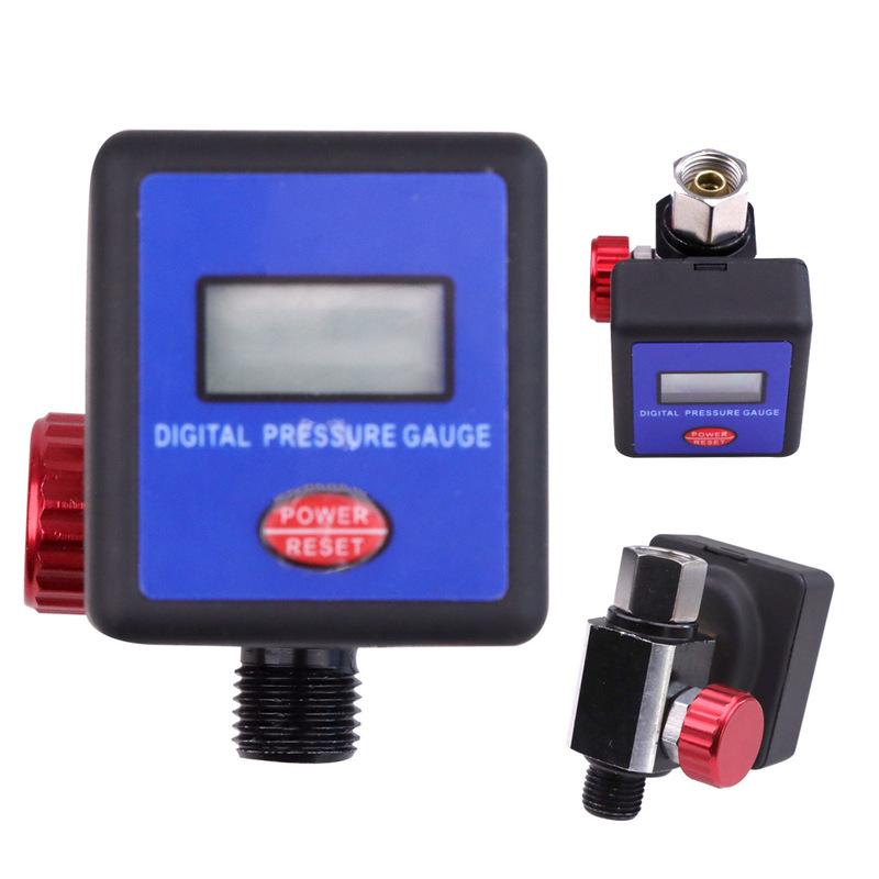 Digital electronic air pressure regulator and pressure gauge for spray gun digital display meter pneumatic tools