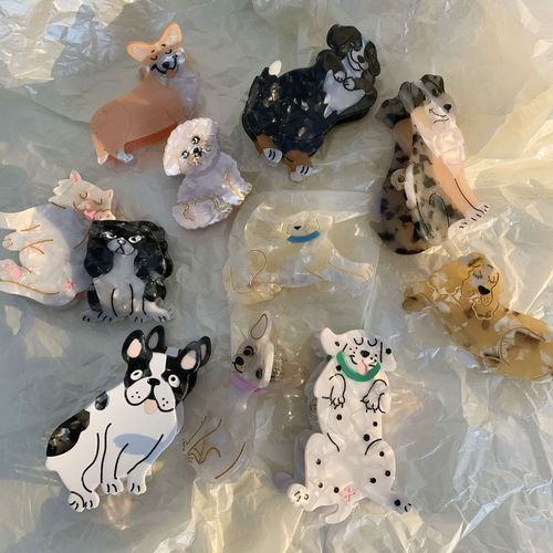 French coucou suzette same style acetic acid animal gripper niche personality cartoon hairpin ins hair accessories for women