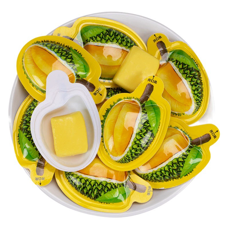 3D конфеты дуриана креативные Молочные Конфеты оптом закуски офис повседневные мягкие конфеты чистая красная закуска конфеты оптом