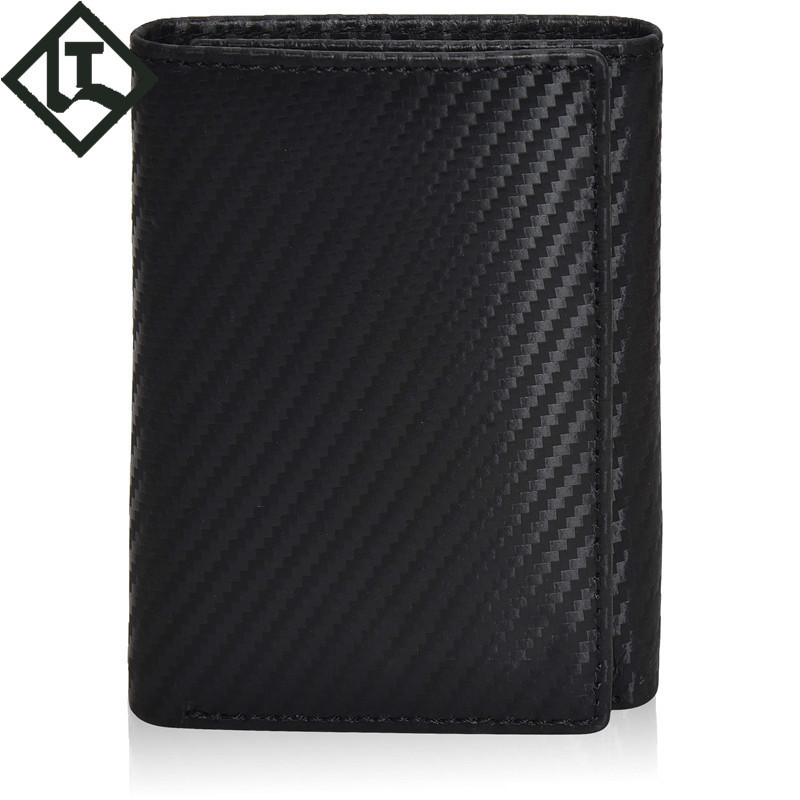 竖款三折钱包 亚马逊活页牛皮钱夹 跨境电商钱包男士真皮rfid