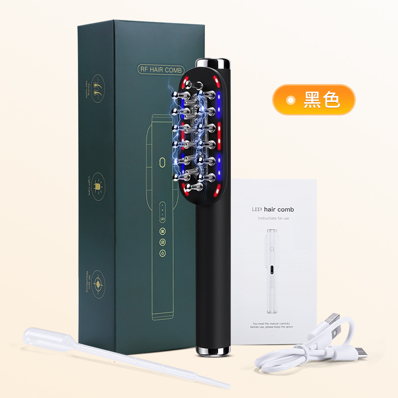 Nuevo rfrf cuidado del cabello peine EMS micro-corriente eléctrica masaje peine Cuidado del cuero cabelludo aplicador peine cuidado del cabello instrumento