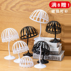 大人の帽子の帽子の帽子の帽子の展示棚のプラスチックの黒色の帽子の支えの売り場の棚の模型の支えの道具の卸売り