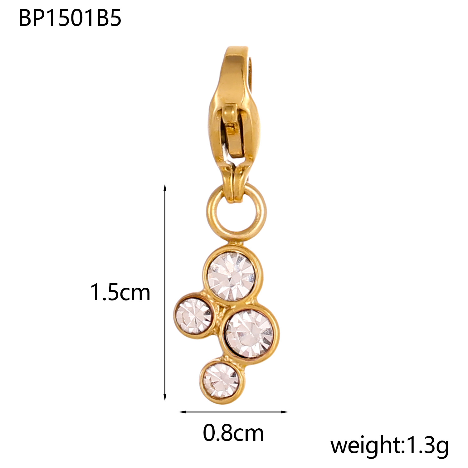 2g Weight Pendant, Chain Jewelry Making Type DIY Ornament Accessories Classification 1 Piece Quantity 304 Stainless Steel Material Geometric Pattern All Seasons Season Plating Design Simple Style Style 1 Piece 304 Stainless Steel Geometric Pendant Chain 10