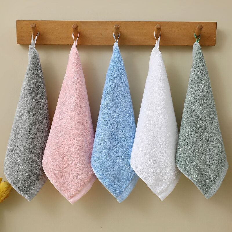Bamboo Fiber Small Square Towel Kidsren's Small Towel Absorbent Soft Baby Face Wash Bath Household Baby Saliva Towel Hand
