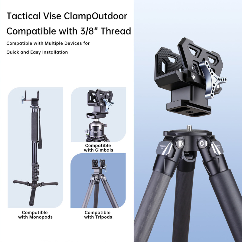 Manufacturer Wholesale Rt324C+Hc90 Photography Live Broadcast Stand Carbon Fiber Camera Tripod Camera Monopod