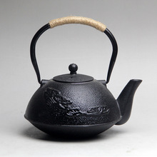 1200ml 银杏手工铸铁壶带茶滤烧水泡茶电陶炉煮茶器茶具礼品套装