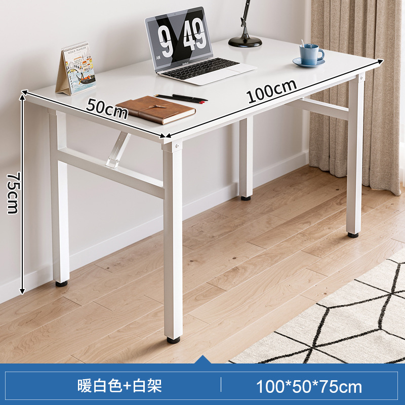 Mesa plegable, mesa para manicura, mesa de comedor sencilla, escritorio para computadora en casa, mesa larga, escritorio de entrenamiento, escritorio para casa de alquiler.