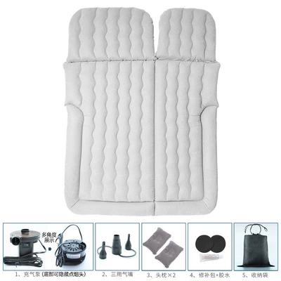 Car supplies home car Vehicle-mounted inflatable bed - single-use-gray