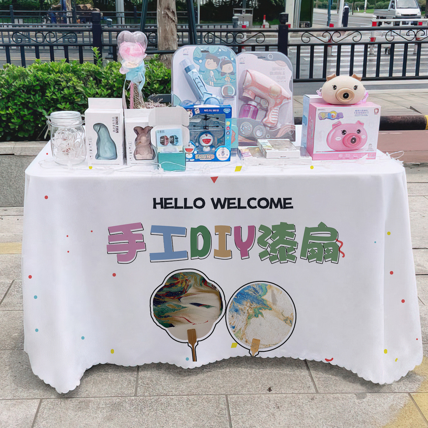 Patrimonio cultural intangible ventilador de pintura tela publicitaria departamento de publicidad mercado nocturno puesto tela de mesa carro tela de mesa tela de mesa de carretera