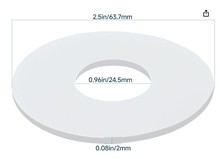 405006 马桶阀门密封圈 - 方形冲水阀垫圈 适用于 Caroma