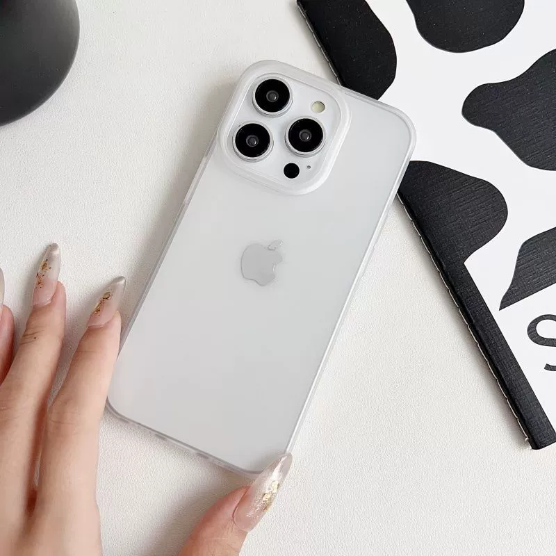 Айфон Apple, чехол для iPhone 15 с матовым светлым и тонким дизайном, 15promax, 12