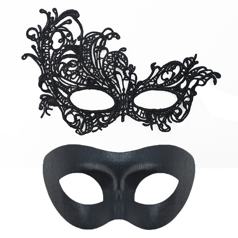 Amazon Hot Sale Halloween máscaras Half-Face máscaras de fiesta props bar máscaras