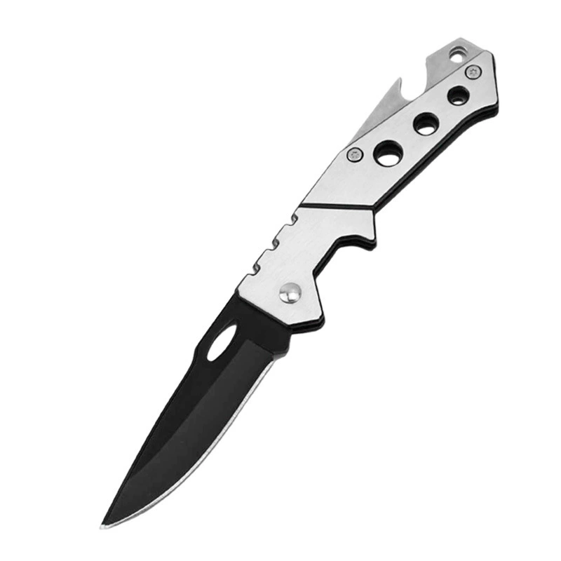 Small handheld fruit pocket knife with key for home use