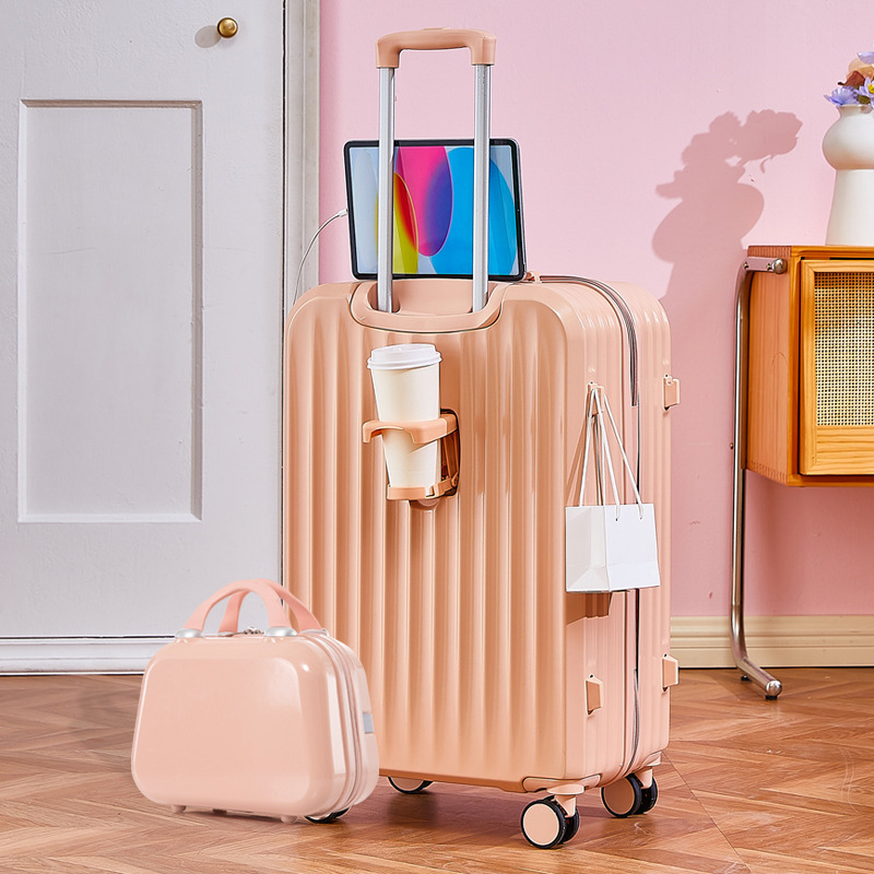 [Fábrica de selección estricta] maleta multifuncional para mujeres macarón simple maleta de tracción maleta de contraseña estudiante