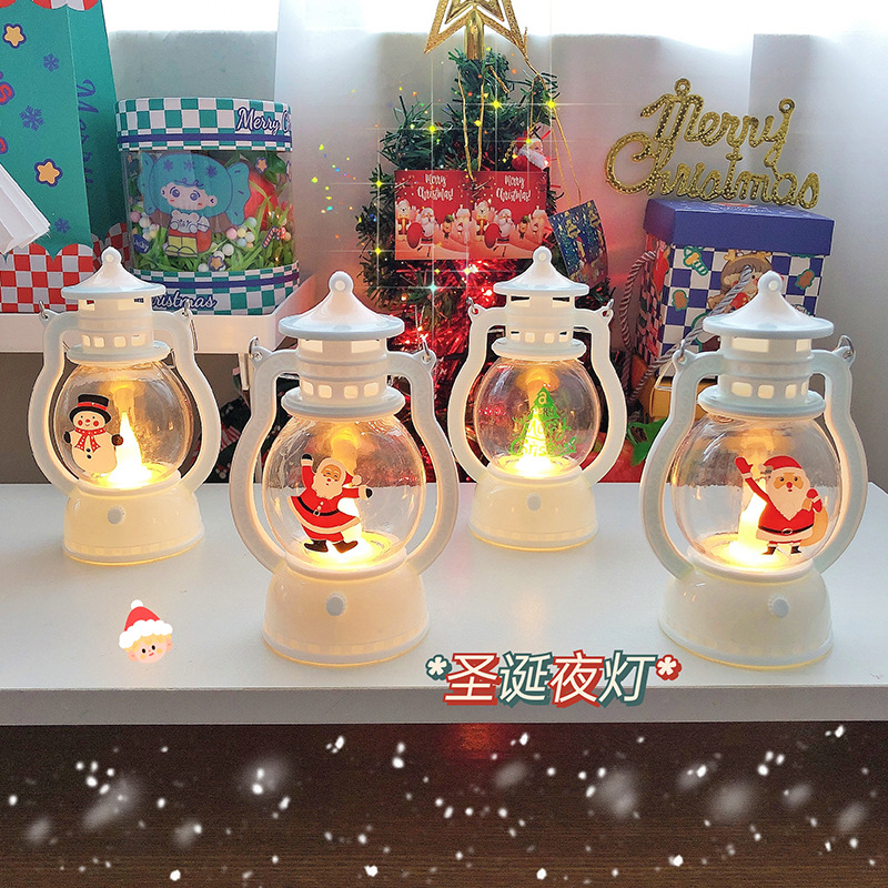 跨境復(fù)古懷舊小馬燈油燈手提燈圣誕節(jié)小夜燈不插電生日禮物感熱賣