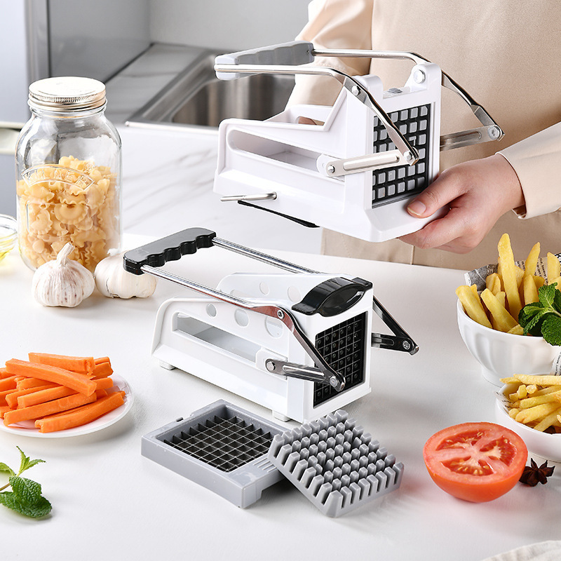 ステンレス手押しポテトカッターフライドポテト分割器キュウリカッターフライドポテトキッチンツール|undefined