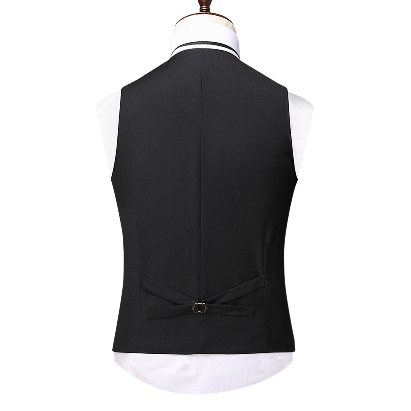 Suit vest men's Korean-style slim fit business work formal wear business wear wedding bridegroom dress bridesmaid suit vest back