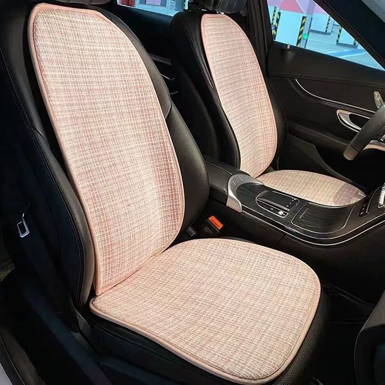 Подушка для автомобильного сиденья, универсальный аромат для всех сезонов, новая цельная дышащая летняя подушка для сиденья, подушка для сиденья из хлопка и льна, подушка для автомобильного сиденья