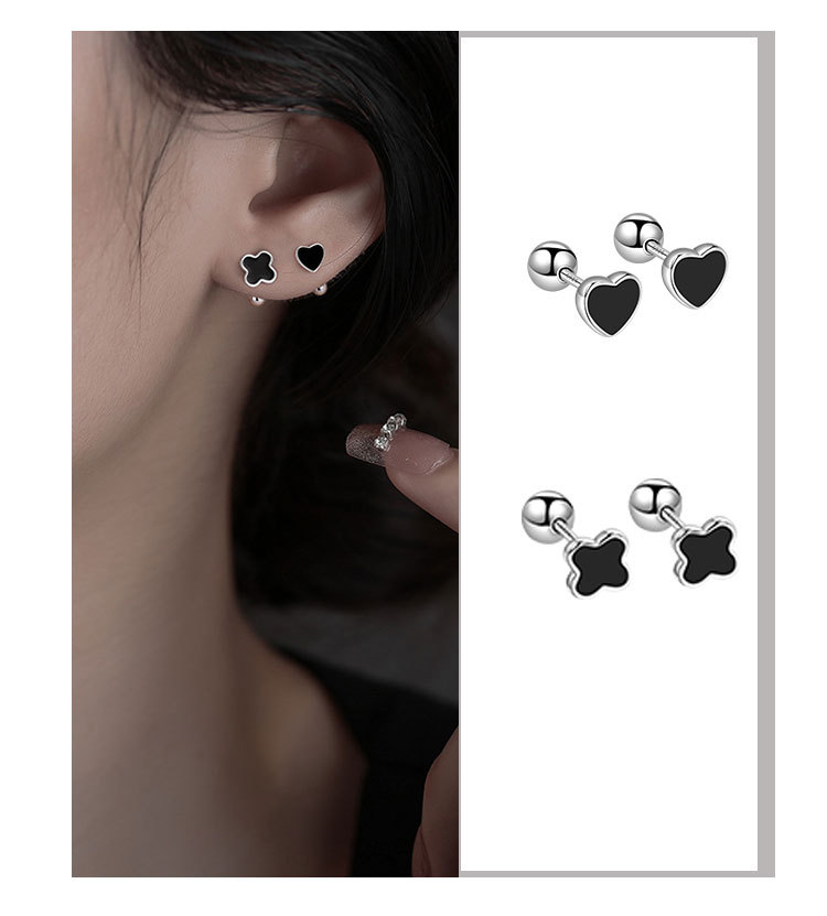 1 Pair Quantity Casual Occasion 925 Sterling Silver Material 1 Pair 925 Sterling Silver Geometric Cartilage Earrings