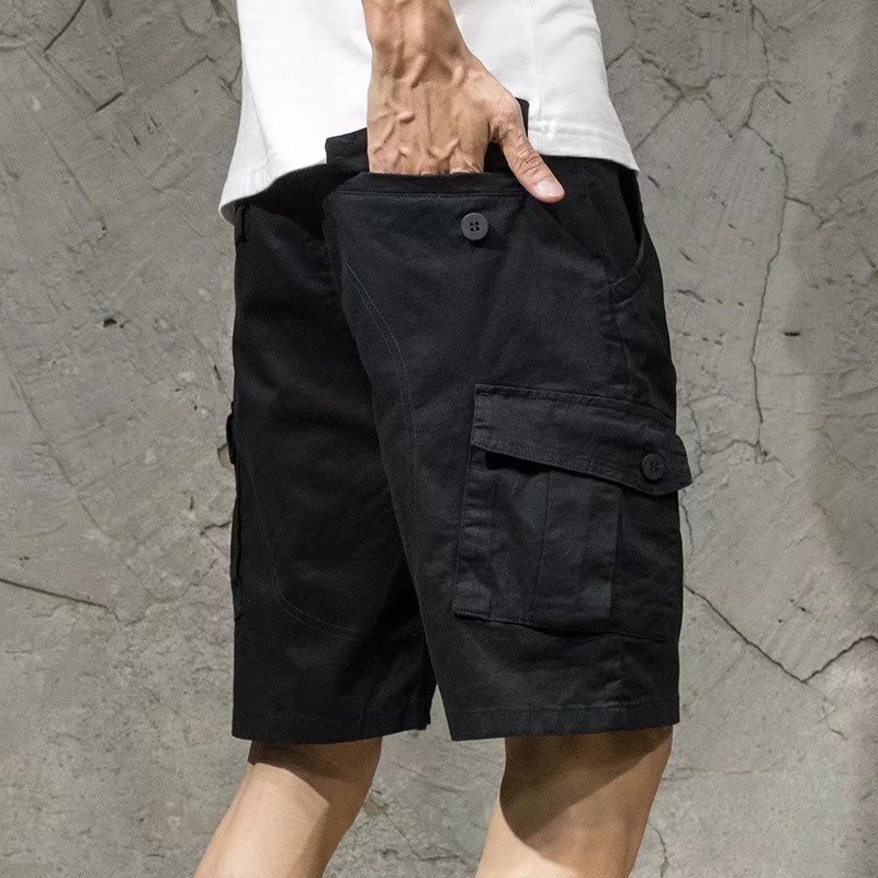 Cross-border 2022 Summer Sports Tooling Shorts Men's Trendy Brand Trendy Men's Pants Loose Five-point Casual Pants for Men