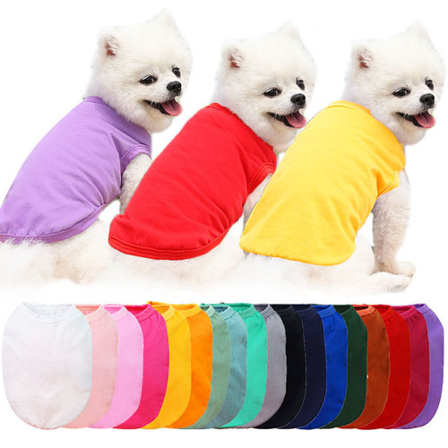Teddy panda, small, medium and large dogs, spring, summer and autumn new pet clothes, vests, two-legged clothes