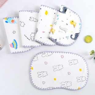 Newborn Baby Flat Pillow Anti-Spitting Baby Cloud Pillow Headrest Baby Pillow Towel Baby Pillow Baby Pillow