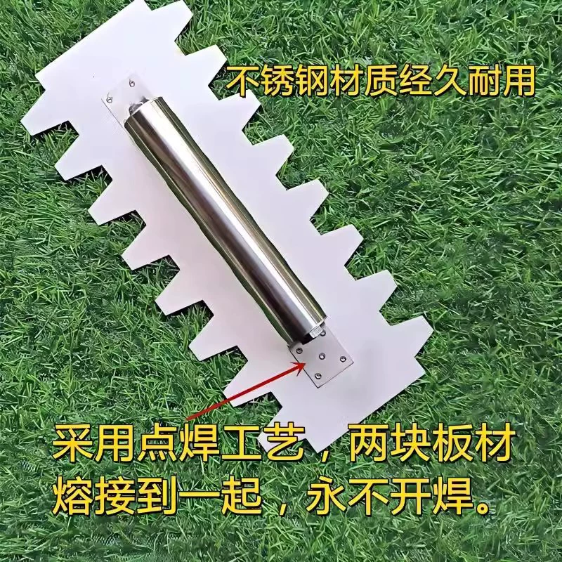 Каменщик одобряет серая нож с зубами штукатурка из нержавеющей стали пилообразная плитка