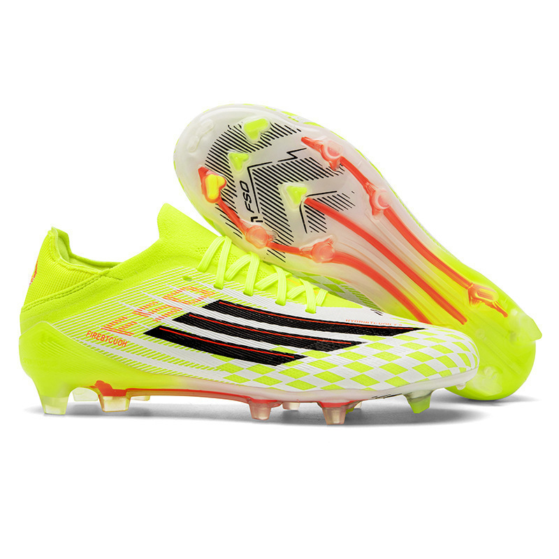 Zapatillas de Fútbol para Entrenamiento en Césped Tacos AG TF Tejido Volador Ligero para Césped Natural y Artificial