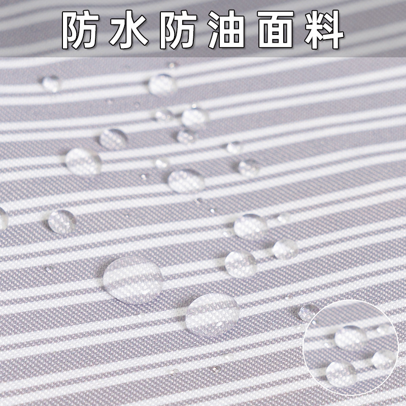 新しい花の縞のエプロン家庭用キッチン防水防油大ポケット家庭用飲食エプロンファッションかわいい|undefined