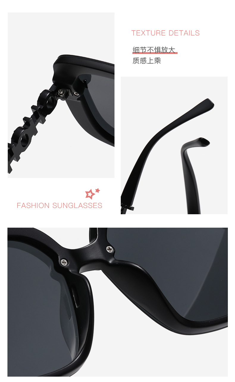 Leichte Luxus-Sonnenbrille mit Polarisierung, modischer großer Rahmen, vielseitige Sonnenbrille, grenzüberschreitende Brille, Anti-UV, hochwertige Sonnenbrille