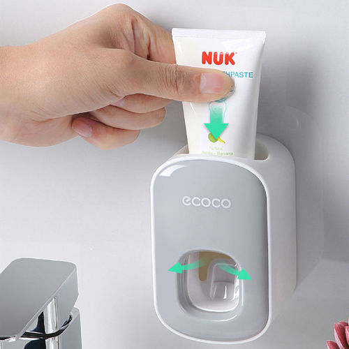 Yikoco fully automatic toothpaste squeezer artifact children's toothpaste squeezer wall-mounted home punch-free toothbrush set