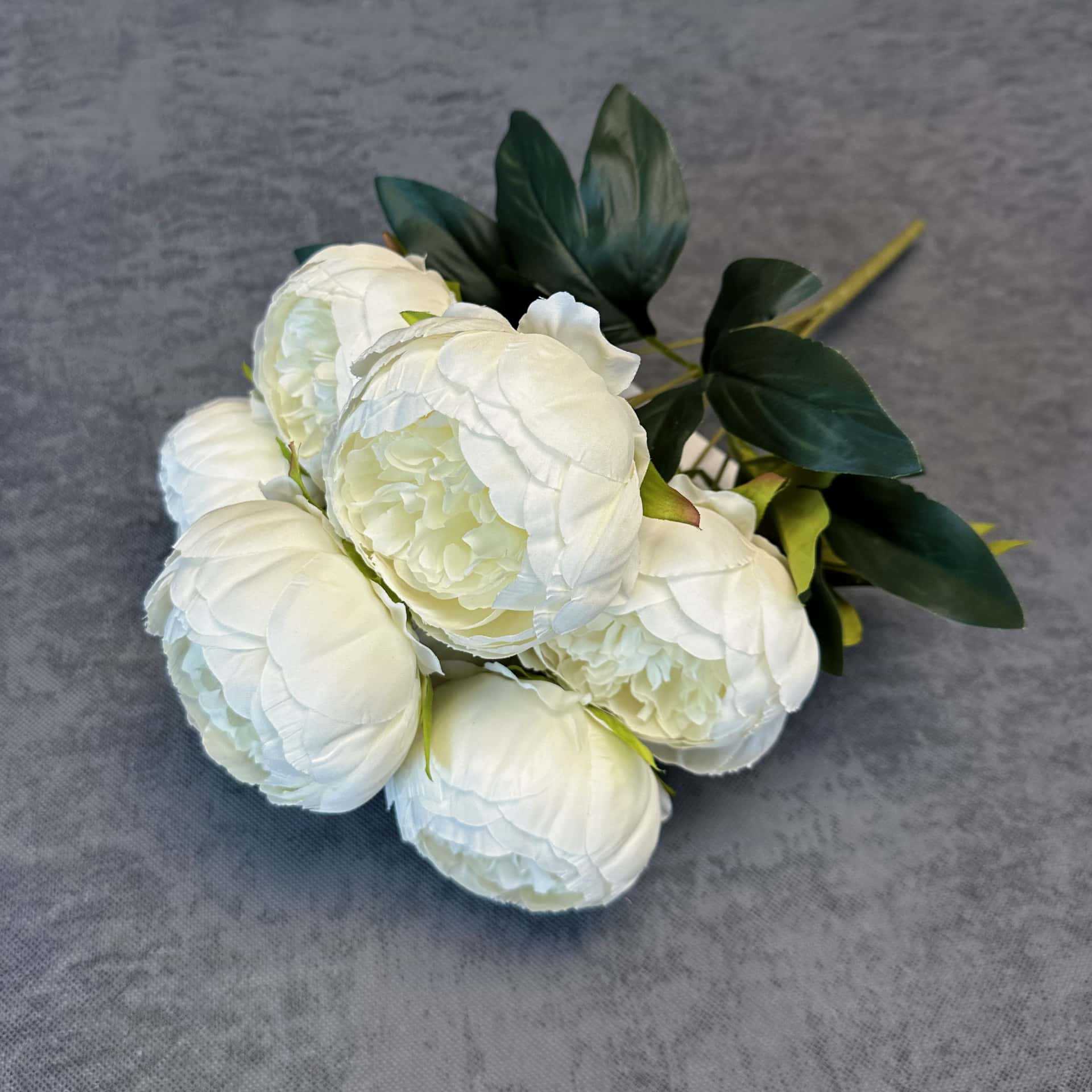 Simulación de 7 flores de peonía decoración de boda decoración de flores de seda hechas a mano transfronterizas adornos de flores falsas al por mayor