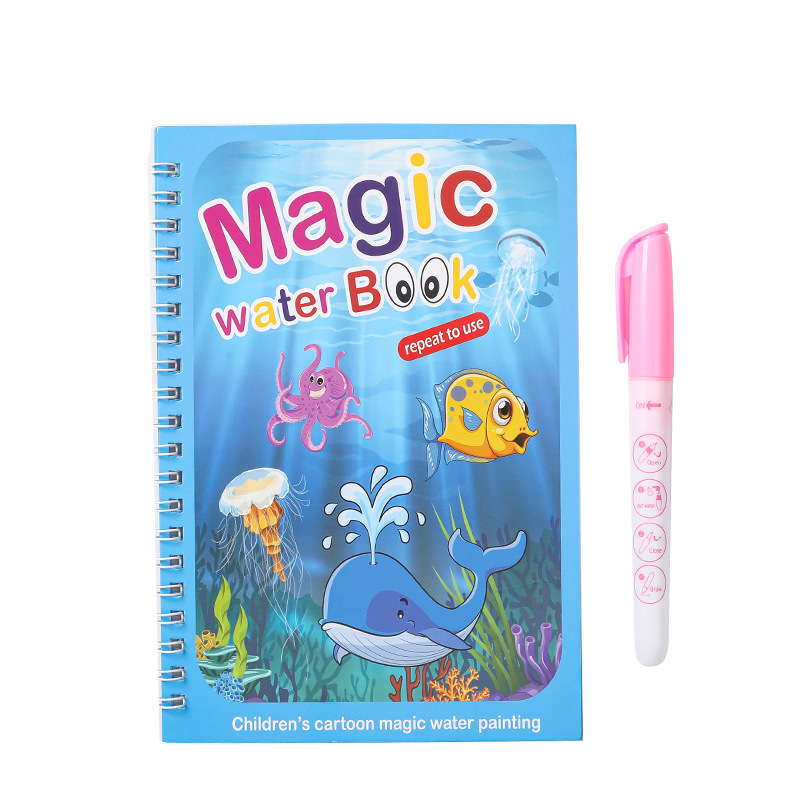 子供の色を塗る本の赤ちゃんの益智の清水の落書きの水の絵の本は繰り返し魔法の画帳の創意の贈り物の卸売りを使います。|undefined