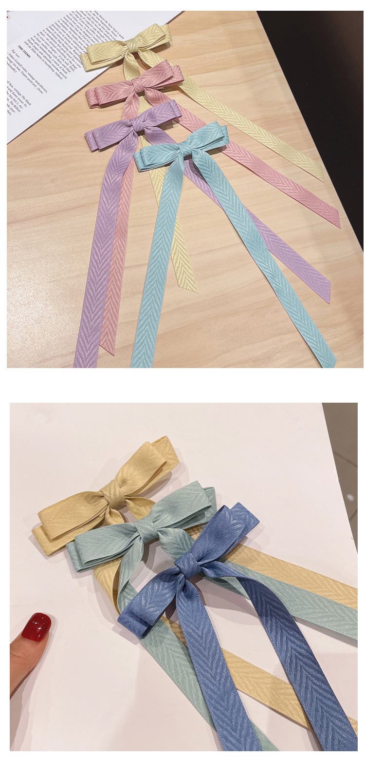 Korean Color Double-layer Ribbon Bow Hairpin display picture 3