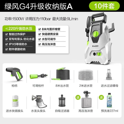 Portable Cleaning Machine Car Wash Pump | Car washing machine - 1500wgreenwind-g4