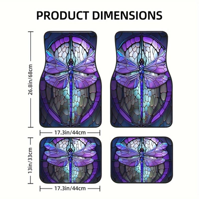 Avtomobil döşəmə paspasları — American skeleton Halloween car mats - halloween-car-floor-mats-13-33444468cm-two-pairs-four-pieces-in-total