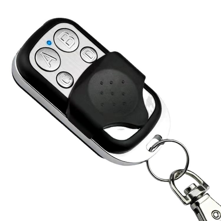 Control remoto duplicador de llaves para puertas de garaje 433M, copia de control de acceso transfronterizo, metálico de cuatro botones, actualización industrial.