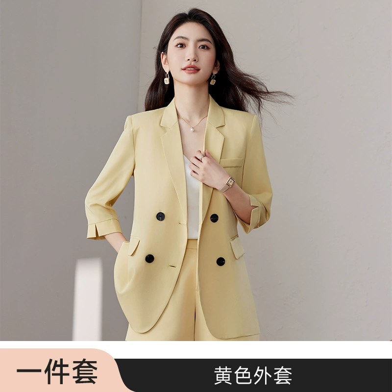 Thin summer classic suit jacket for leisure, shorts, universal set, oversize